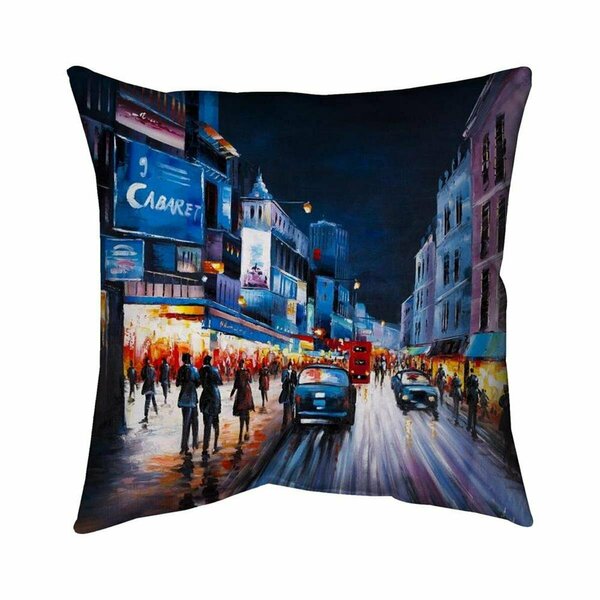 Begin Home Decor 26 x 26 in. Cabaret Evening-Double Sided Print Indoor Pillow 5541-2626-CI182